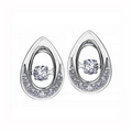 Canadian Diamond Teardrop Earrings in 10K White Gold (0.206 CT. T.W.)